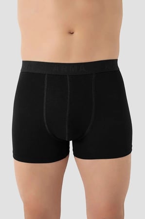 Özel Seri Erkek Bambu Büyük Beden Boxer Siyah 10'lu Paket Günlük İç Giyim Alternatif