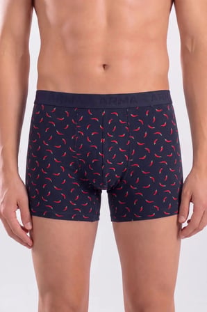 Delux Serisi 6'lı Paket Erkek Desenli Boxer Pamuklu Likralı Esnek Kumaş Tasarım Basic Stil