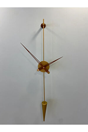 Arrow Minimalist ( Büyük Boy 90 Cm ) - Metal Duvar Saati , Modern Dekoratif Metal Duvar Saati