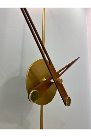Arrow Minimalist ( Büyük Boy 90 Cm ) - Metal Duvar Saati , Modern Dekoratif Metal Duvar Saati