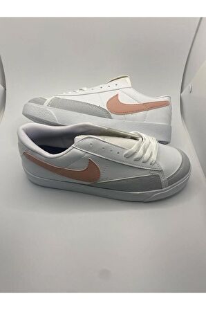 Blazer Sneakers Beyaz Pudra Ayakkabı