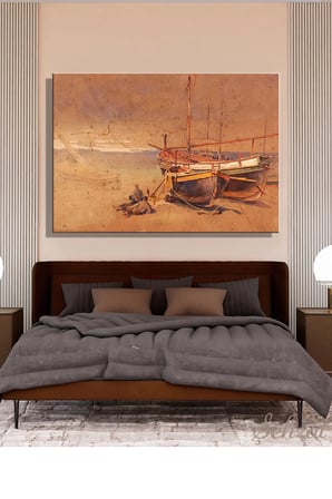 Şehzat Kanvas Tablo 20x30 cm İtalya Romantik Yağlı Boya Efekt