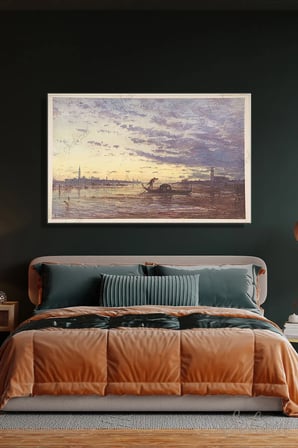 Şehzat Gün Batımı Kanvas Tablo 20x30 cm Yağlı Boya Efekt