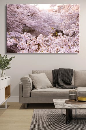 Şehzat Kanvas Tablo Kiraz Çiçeği Sakura 20 x 30 cm