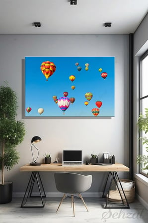 Şehzat Kanvas Tablo Sıcak Hava Balonu 20 x 30 cm