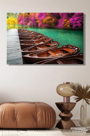 Şehzat Plitvice Gölleri Kanvas Tablo 20x30 cm Dekoratif Duvar Tablosu