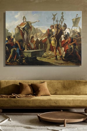 Duvar Tablosu Yatay Kanvas Tekli Salon Mutfak Yatak Odası Ofis Giovanni Battista Tiepolo
