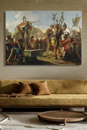 Duvar Tablosu Yatay Kanvas Tekli Salon Mutfak Yatak Odası Ofis Giovanni Battista Tiepolo