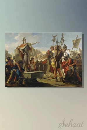 Duvar Tablosu Yatay Kanvas Tekli Salon Mutfak Yatak Odası Ofis Giovanni Battista Tiepolo