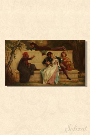 Şehzat Alexandre Cabanel Floransalı Şair Kanvas Tablo 20 x 30 cm