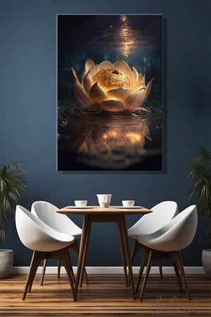 Şehzat Kanvas Tablo Lotus Çiçeği 20 x 30 cm