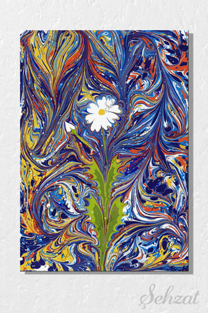 Şehzat Kanvas Tablo Papatya Çiçek 20 x 30 cm
