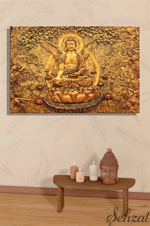 Şehzat Buda Kanvas Tablo 20x30 cm Dekoratif Duvar Süsü
