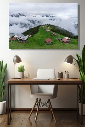 Şehzat Kanvas Tablo Rize Pokut Yaylası 20 x 30 cm