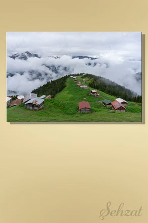 Şehzat Kanvas Tablo Rize Pokut Yaylası 20 x 30 cm