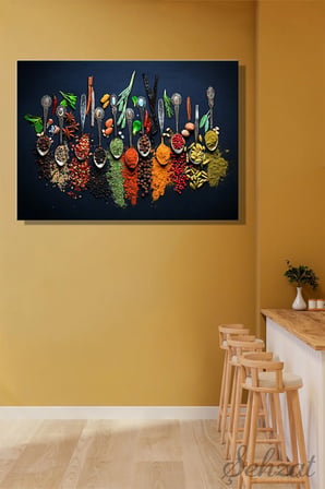Şehzat Baharat Temalı Kanvas Tablo 20 x 30 cm