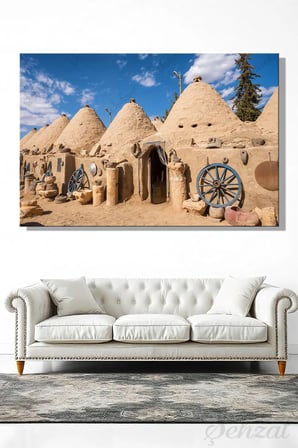Şehzat Kanvas Tablo Şanlıurfa Harran Evleri 20 x 30 cm