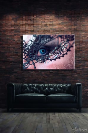 Nü Makyaj Yapmış Erkek Yatay Tekli Kanvas Duvar Tablosu Modern Salon Yatak Odası Ofis Cafe