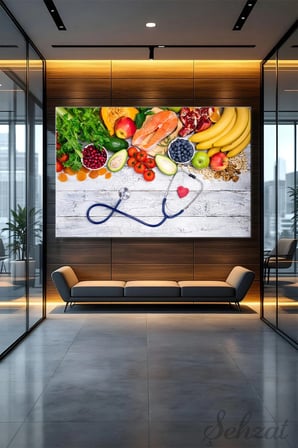 Şehzat Kanvas Tablo Sağlıklı Yaşam 20 x 30 cm