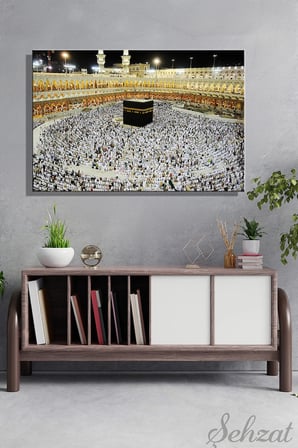 Şehzat Kanvas Tablo 20x30 cm Kabe Mekke Medine