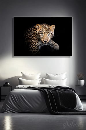 Şehzat Kanvas Tablo Leopar 20 x 30 cm
