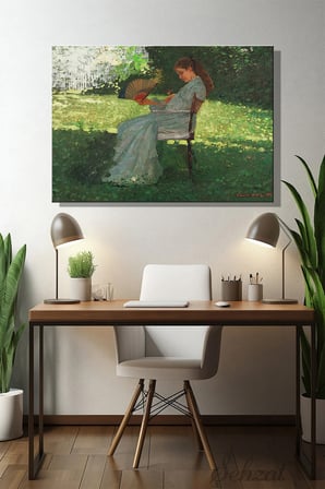Yatay Kanvas Duvar Tablosu Salon Yatak Odası Ofis Winslow Homer The Butterfly Kelebek