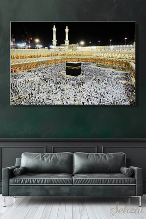 Şehzat Kabe Mekke Kanvas Tablo 20 x 30 cm