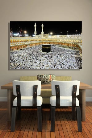 Şehzat Kabe Mekke Kanvas Tablo 20 x 30 cm