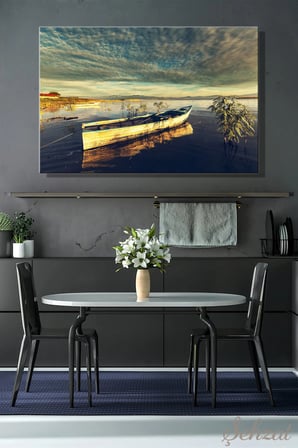 Şehzat Balıkçı Teknesi Kanvas Tablo 20x30 cm