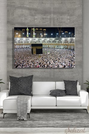 Şehzat Kabe Mekke Medine Kanvas Tablo 20 x 30 cm