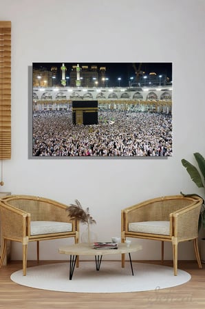 Şehzat Kabe Mekke Medine Kanvas Tablo 20 x 30 cm