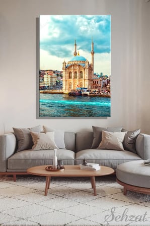Şehzat Ortaköy Camii Kanvas Tablo 20x30 cm Dekoratif Duvar Tablosu