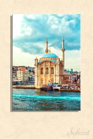 Şehzat Ortaköy Camii Kanvas Tablo 20x30 cm Dekoratif Duvar Tablosu