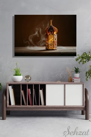 Şehzat Ramazan Feneri Kanvas Tablo 20x30 cm Dekoratif Duvar Süsü