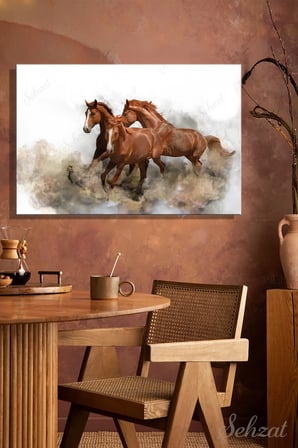 Şehzat Kanvas Tablo At Temalı 20 x 30 cm