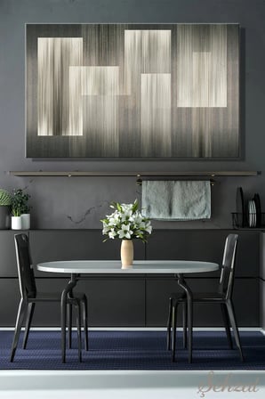 Şehzat Kanvas Tablo 20x30 cm Geometrik Çizgisel Dekoratif Duvar Tablosu