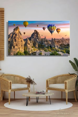 Şehzat Kanvas Tablo Kapadokya Peri Bacaları 20 x 30 cm