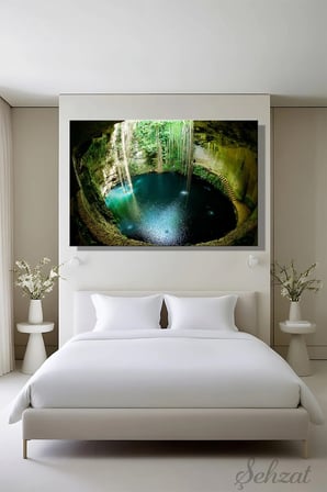 Şehzat Ik Kil Cenote Kanvas Tablo 20x30 cm Dekoratif Duvar Tablosu