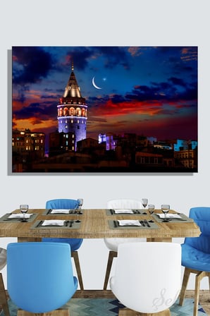 Şehzat Kanvas Tablo Galata Kulesi İstanbul 20 x 30 cm