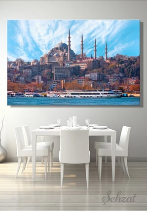 Şehzat İstanbul Süleymaniye Camii Kanvas Tablo 20x30 cm