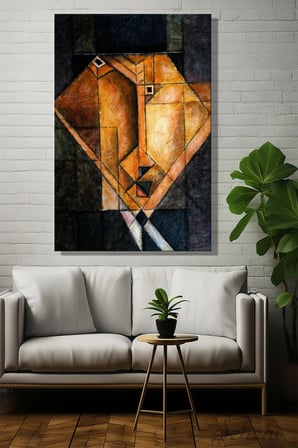 Şehzat Kanvas Tablo Soyut Yüz 20 x 30 cm