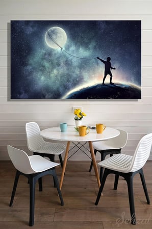 Şehzat Kanvas Tablo Uzay Temalı 20 x 30 cm