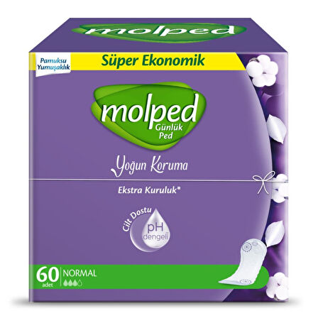 Nessiworld Molped Günlük Ped Yoğun Koruma Süper Eko 60 Adet