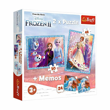 PUZZLE-90814 2IN1 Frozen II Çocuk Puzzle