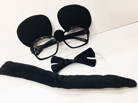 Nessiworld Mickey Mouse Gözlüğü Papyonu Kuyruğu Seti