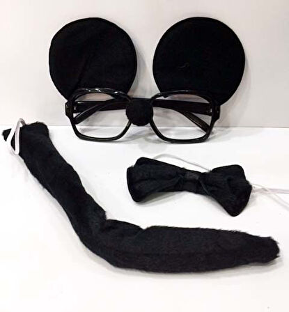 Nessiworld Mickey Mouse Gözlüğü Papyonu Kuyruğu Seti