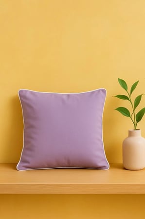 Lila Kırlent Kılıfı 45x45 – Dekoratif Modern Kırlent