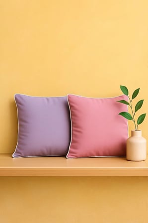 Lila Kırlent Kılıfı 45x45 – Dekoratif Modern Kırlent