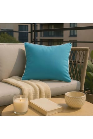 Mavi Kırlent Kılıfı 45x45 – Dekoratif Modern Kırlent