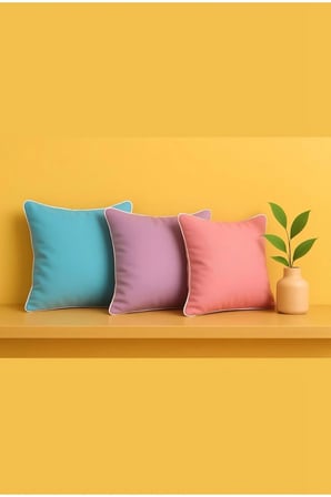 Mavi Kırlent Kılıfı 45x45 – Dekoratif Modern Kırlent